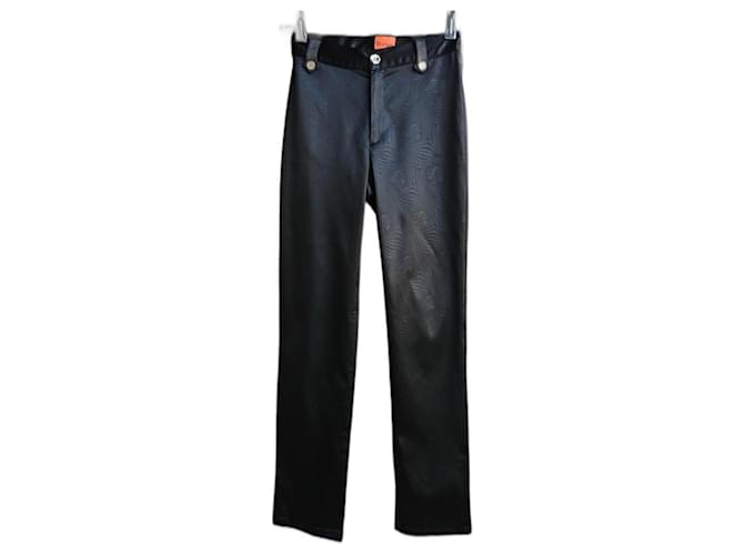 Christian Lacroix Pants, leggings Black Satin  ref.1210733