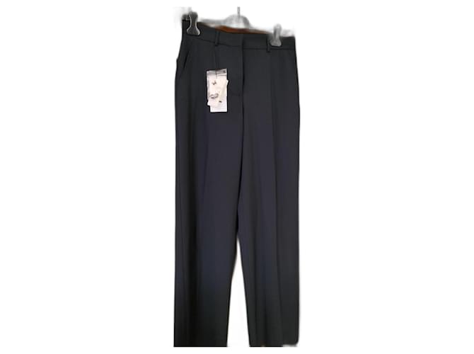 Max Mara Un pantalon, leggings Laine Bleu  ref.1210750