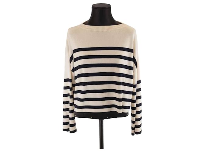 Eric Bompard Silk sweater White  ref.1210763