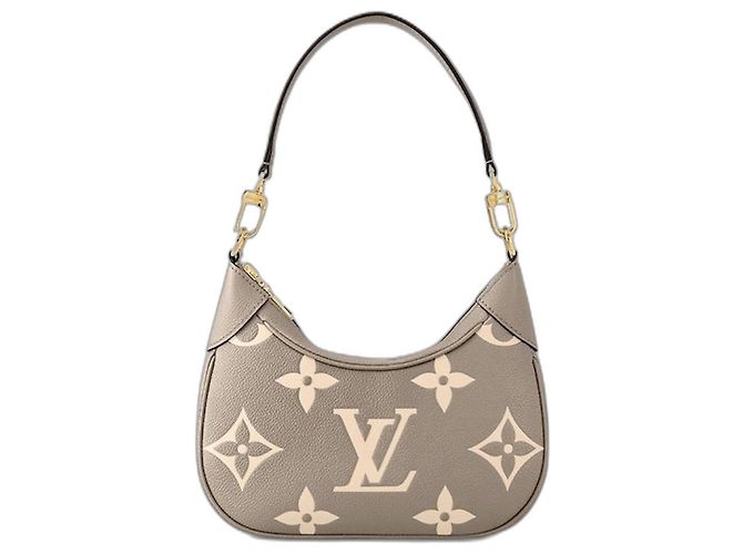 Bolsa Louis Vuitton Bagatelle Monogram Empreinte de Couro Cinza