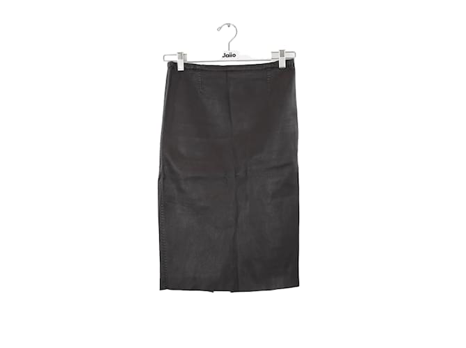 Stouls Leather skirt Black  ref.1210985