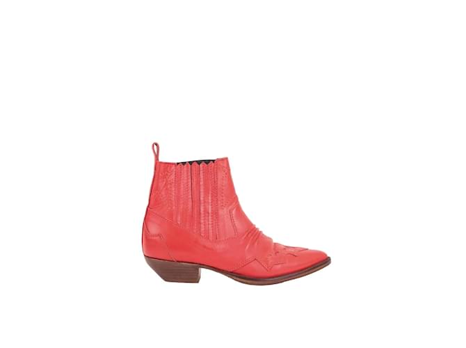 Roseanna leather western boots Red  ref.1210987