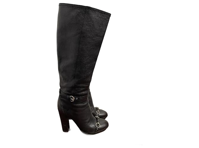 DIOR  Boots T.eu 40 leather Black  ref.1211007