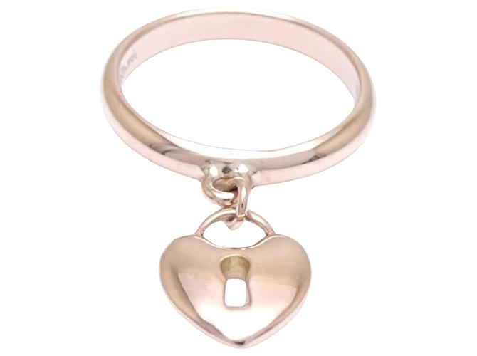 Tiffany & Co Heart lock Golden Pink gold  ref.1211187
