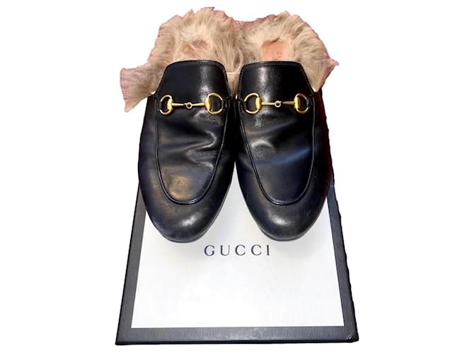 Gucci Princeton Negro Cuero  ref.1211201