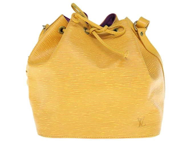 Noe Louis Vuitton Petit Noé Yellow Leather  ref.1211289