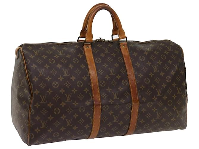 Louis Vuitton Keepall 55 Toile Marron  ref.1211348