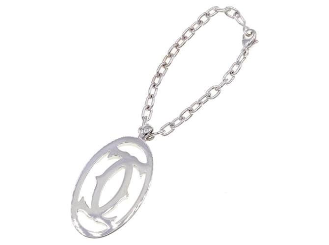 Cartier C2 charm necklace Silvery Metal  ref.1211494