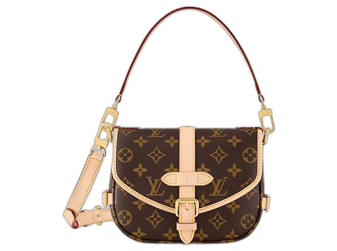Bolsa de mão Louis Vuitton Saumur BB Monogram Canvas Marrom