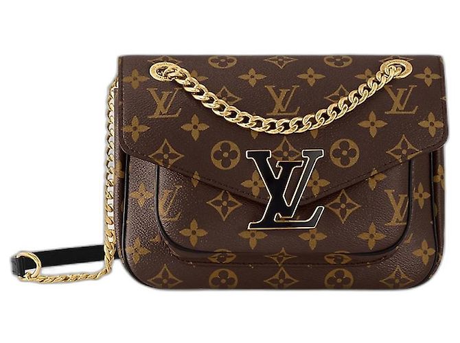 Sac à main Louis Vuitton Passy Monogramme Marron