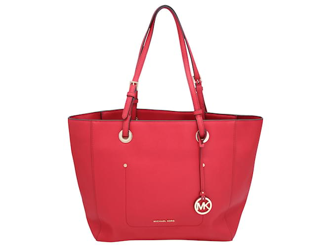 Michael Kors Walsh Large Tote Bag in Red Saffiano Leather  ref.1211693