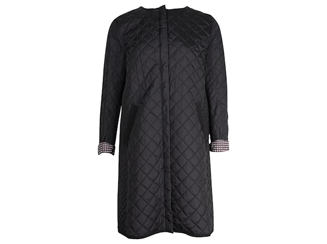 Max Mara Weekend Mixed Quilted Jacket in Black Polyamide Nylon  ref.1211711