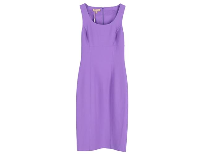 Michael Kors Sleeveless Shift Dress in Purple Wool  ref.1211716