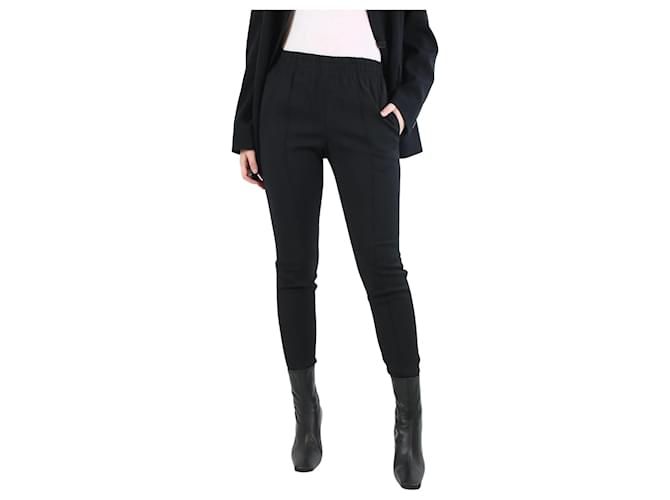 Isabel Marant Black elasticated trousers - size UK 8 Viscose  ref.1211751