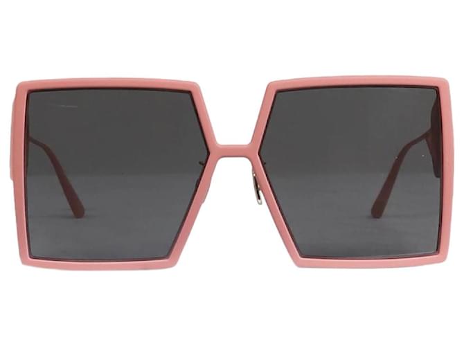 Christian Dior Rosa übergroße Sonnenbrille mit quadratischem Rahmen Pink  ref.1211766