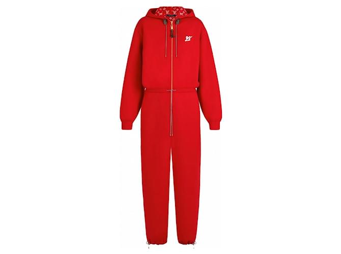 Louis Vuitton Jumpsuits Red Cotton  ref.1211879