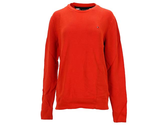 Suéter masculino Tommy Hilfiger Regular Fit em algodão laranja  ref.1211932