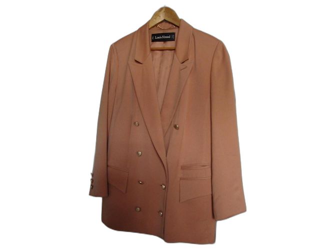 Louis Féraud Wool Blazer Pastel Coral