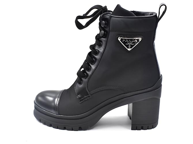 Prada Ankle Boots Black Leather  ref.1211957