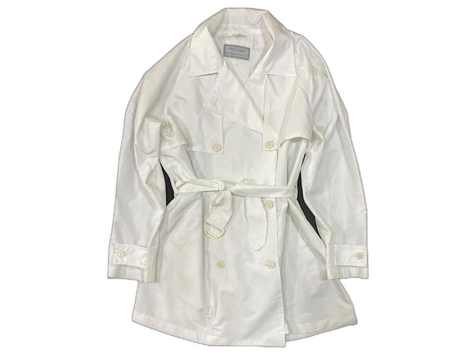 Fendissime Trench coats White Polyester  ref.1211969