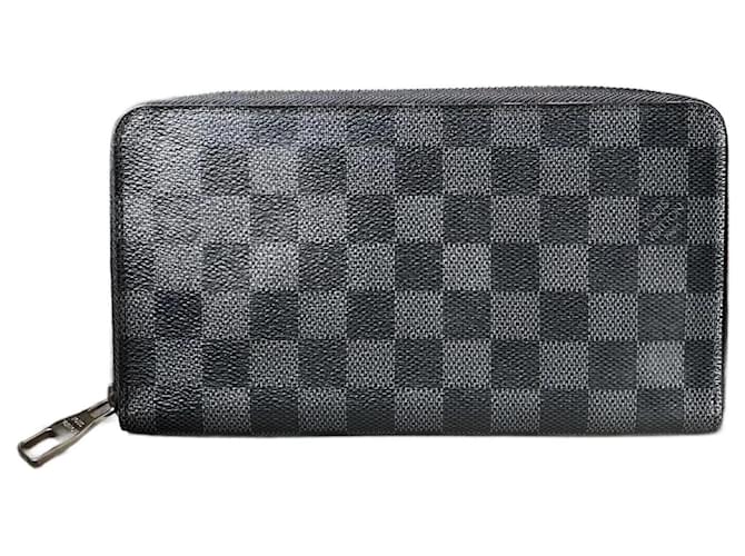 Louis Vuitton Zippy Organiser Grey Cloth  ref.1211981
