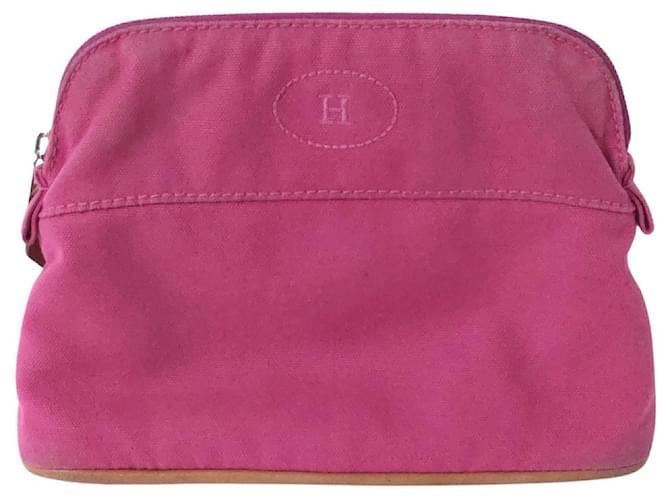 Hermès Hermes Bolide Pink Leinwand  ref.1212035