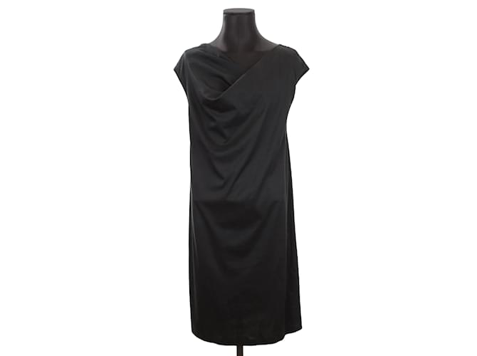Jil Sander vestido de algodón Negro  ref.1212042