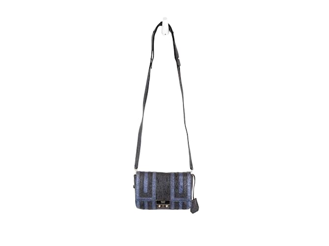Anya Hindmarch This shoulder bag features a leather body Blue  ref.1212058