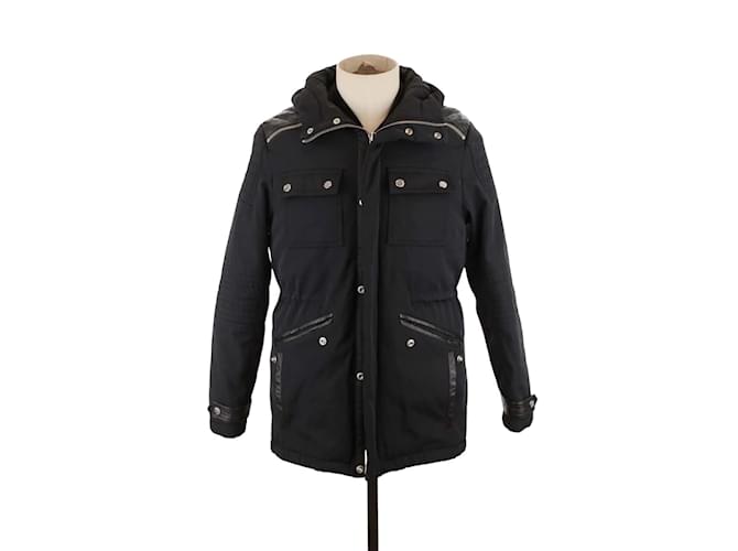 The Kooples Black coat Polyester  ref.1212070