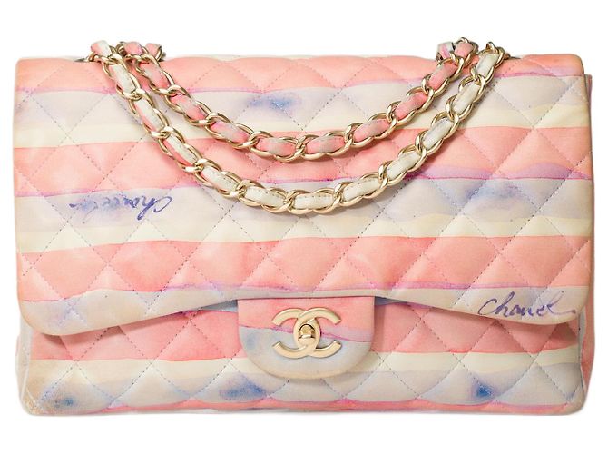 Sac CHANEL Timeless/Classique en Cuir Multicolor - 101723 Multicolore