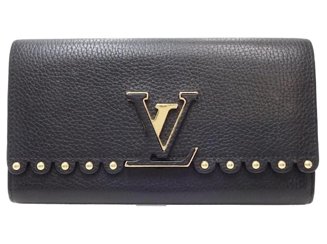 Louis Vuitton Capucines Black Leather  ref.1212126