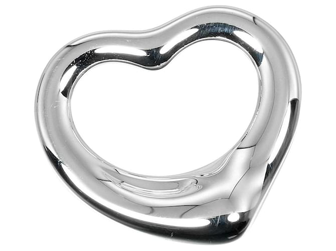 Tiffany & Co Open Heart Silvery Silver  ref.1212153