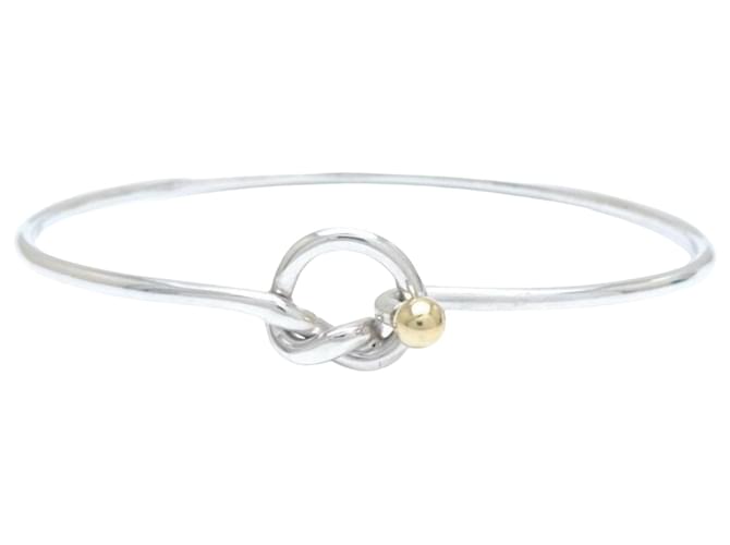 Tiffany & Co Love knot Silvery Silver  ref.1212214