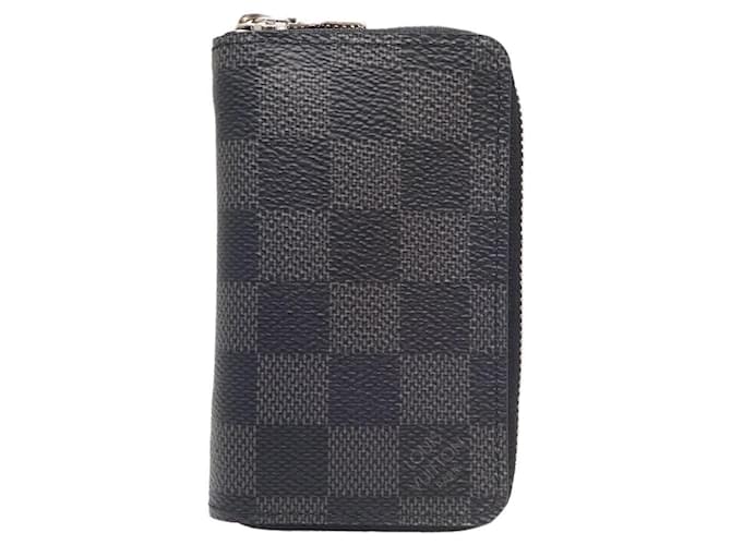 Louis Vuitton Zippy Wallet Black Cloth  ref.1212251