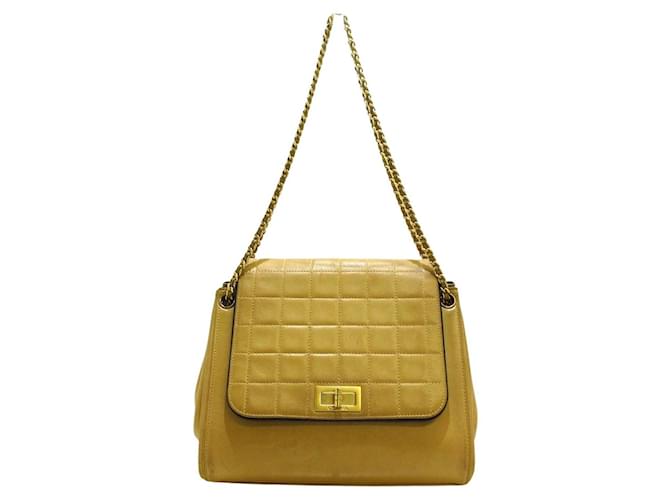 Chanel 2.55 Bege Couro  ref.1212271
