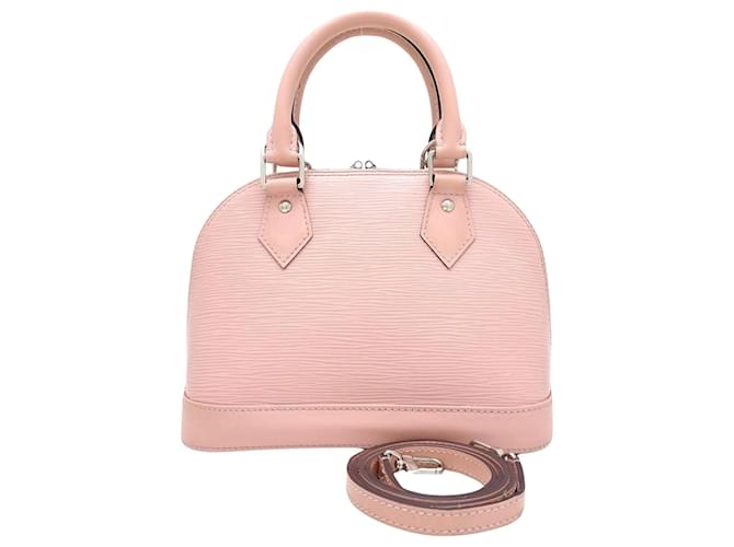 Louis Vuitton Alma BB Pink Leder  ref.1212346
