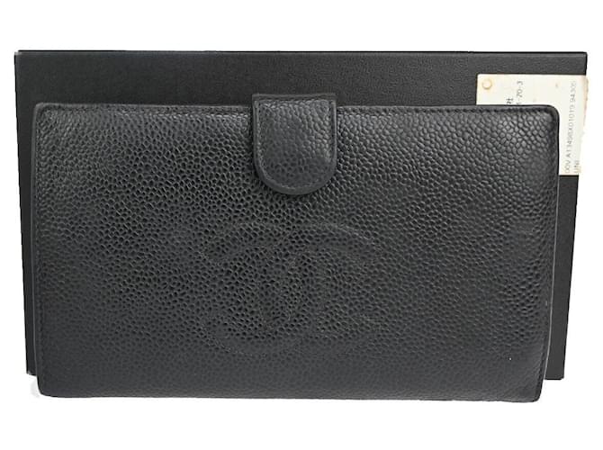 Chanel Schwarz Leder  ref.1212423