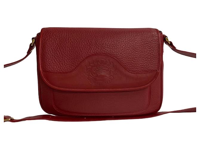 BURBERRY Red Leather  ref.1212502
