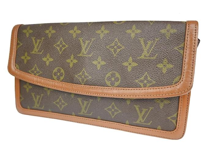 Louis Vuitton Pochette Dame Brown Cloth  ref.1212528