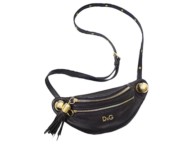 Dolce & Gabbana Handtaschen Schwarz Leder  ref.1212575