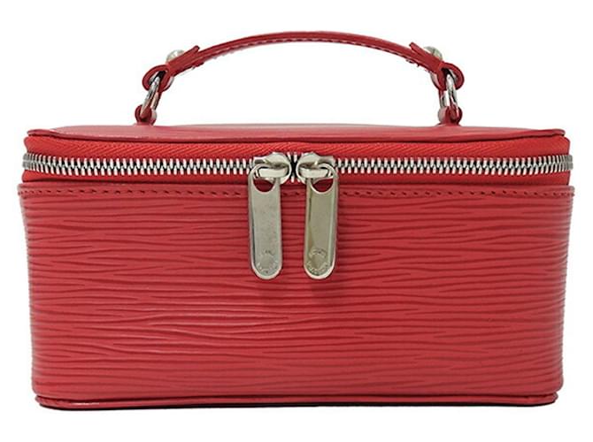 Louis Vuitton boîte à bijoux Red Leather  ref.1212587