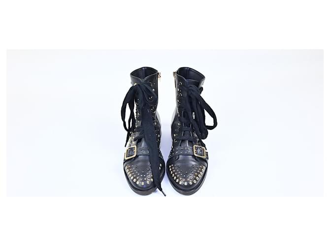Elisabetta Franchi Boots Black Leather  ref.1212594