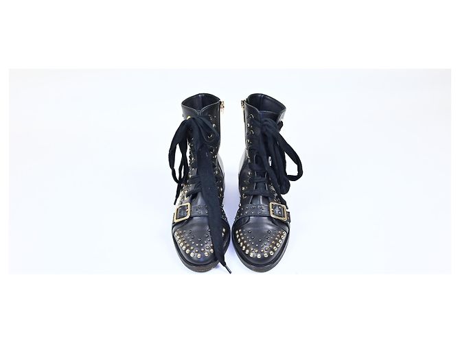 Botas Elisabetta Franchi de cuero negro