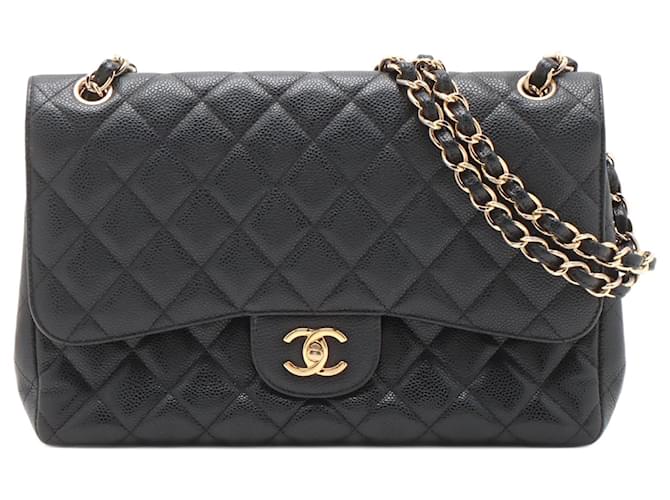 Chanel Timeless Black Leather  ref.1212617