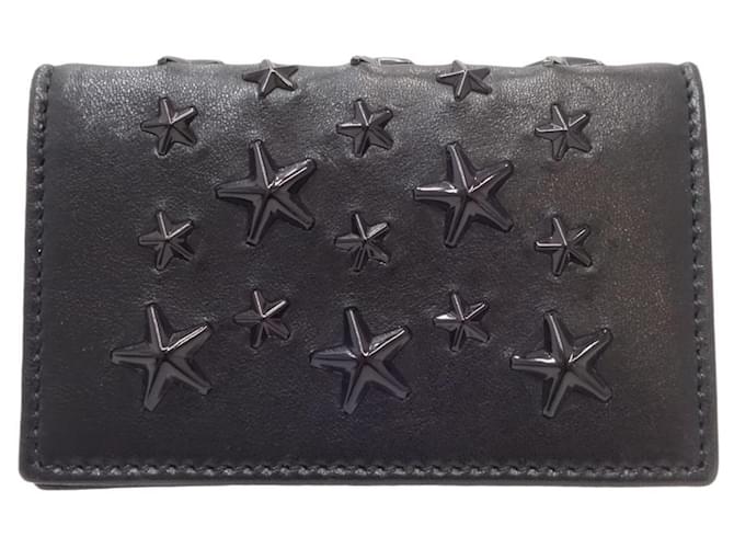 Jimmy Choo Star studs Black Leather  ref.1212641