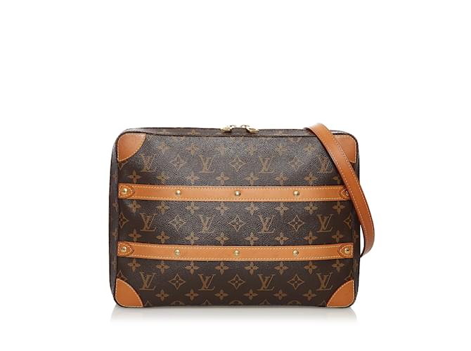 Brown Louis Vuitton Monogram Soft Trunk Messenger Leather  ref.1212706