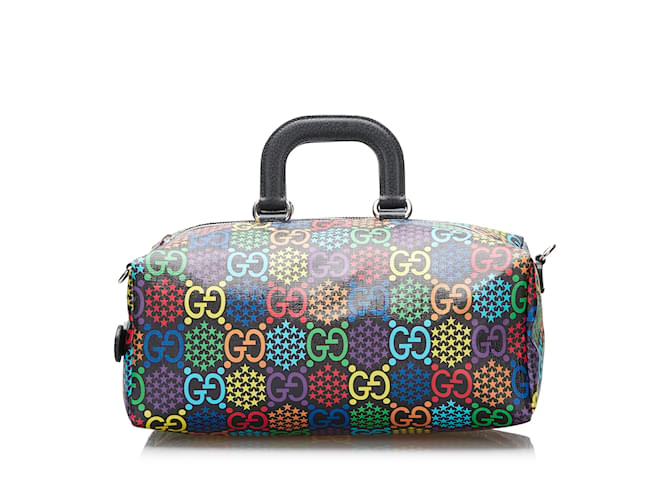 Multi Gucci GG Supreme Psychedelic Travel Bag Multiple colors Leather  ref.1212760