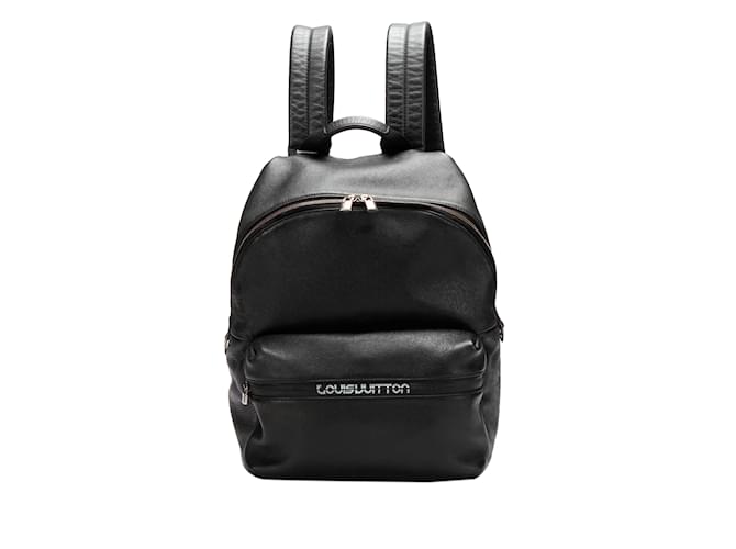 Black Louis Vuitton Taiga Apollo Backpack Leather  ref.1212808