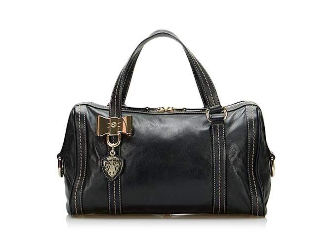 Black Gucci Duchessa Boston Leather  ref.1212918