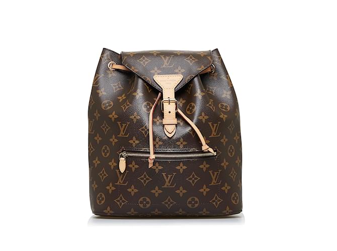 Brown Louis Vuitton Monogram Montsouris NM Backpack Cloth  ref.1212990